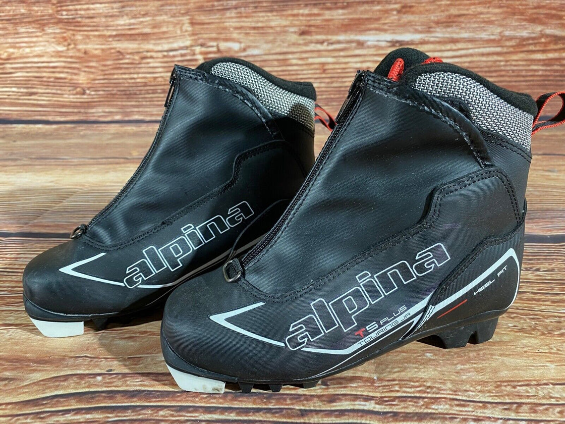 Alpina T5Plus Nordic Cross Country Ski Boots Kids Size EU33 US2 NNN A-1045