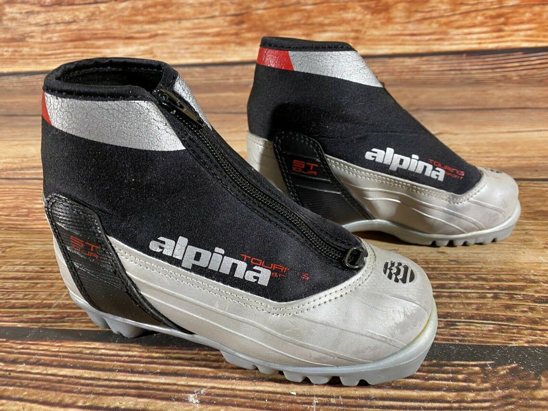 Alpina ST10jr Kids Nordic Cross Country Ski Boots Size EU32 US1.5 for NNN A-138