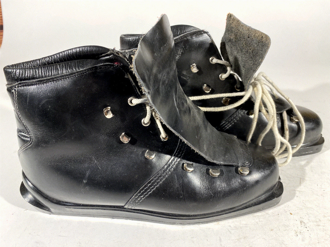 Vintage West Germany Cross Country Ski Boots Kandahar Old Cable EU45 US11.5 KL64