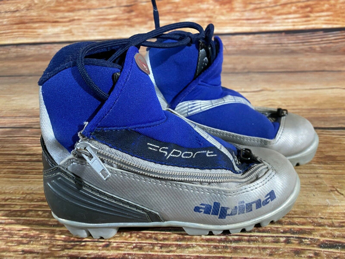 Alpina ST11j Kids Nordic Cross Country Ski Boots Size EU30 US12 for NNN A-118