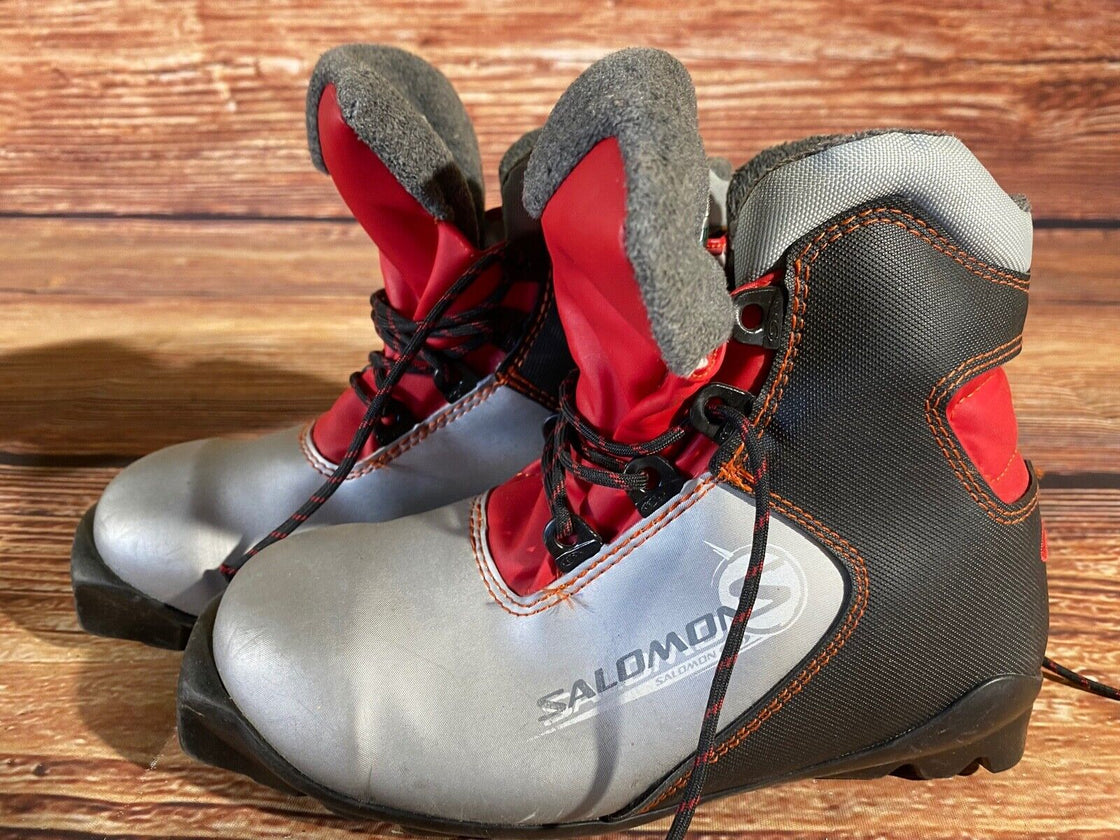 Salomon Snowmonster Kids Cross Country Ski Boots Size EU34 US2.5 SNS Profil S87