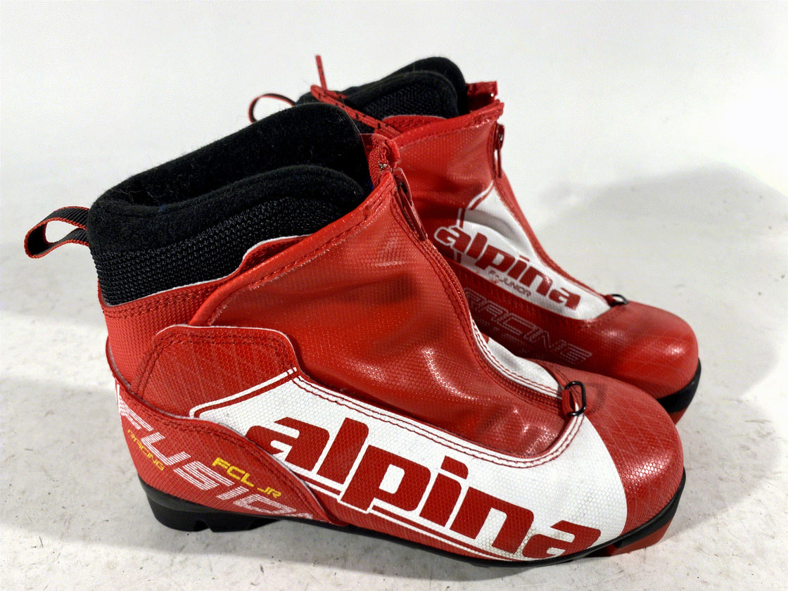 Alpina Kids Nordic Cross Country Classic Ski Boots Size EU35 US3.5 NNN 175