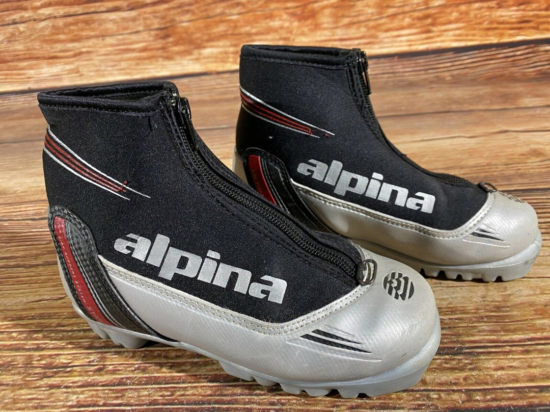 Alpina Kids ST10jr Kids Nordic Cross Country Ski Boots Size EU33 US2 NNN A-501