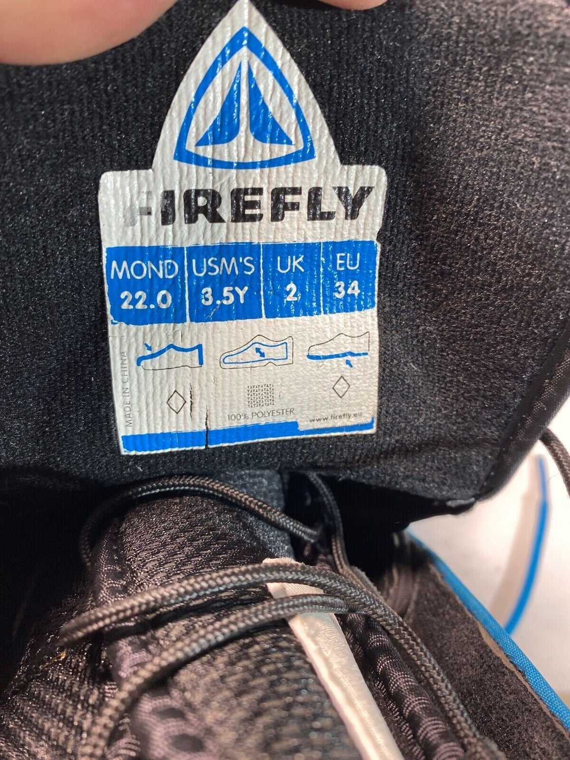 FIREFLY Snowboard Boots Youth Kids Size EU34  US3.5  UK2 Mondo 218 mm