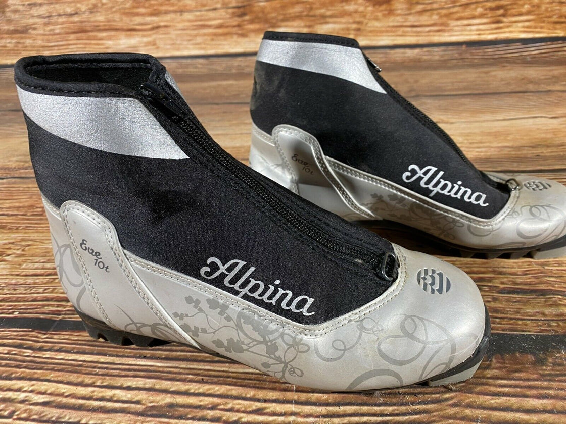 Alpina Eve10T Nordic Cross Country Ski Boots Size EU38 US6 for NNN bindings