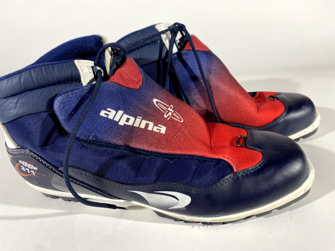 Alpina 311 Nordic Cross Country Ski Boots Size EU46 US12.5 NNN bindings