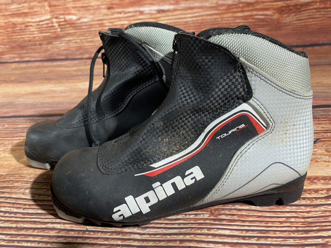 Alpina Touring Kids Nordic Cross Country Ski Boots Size EU35 US3.5 NNN A-1321