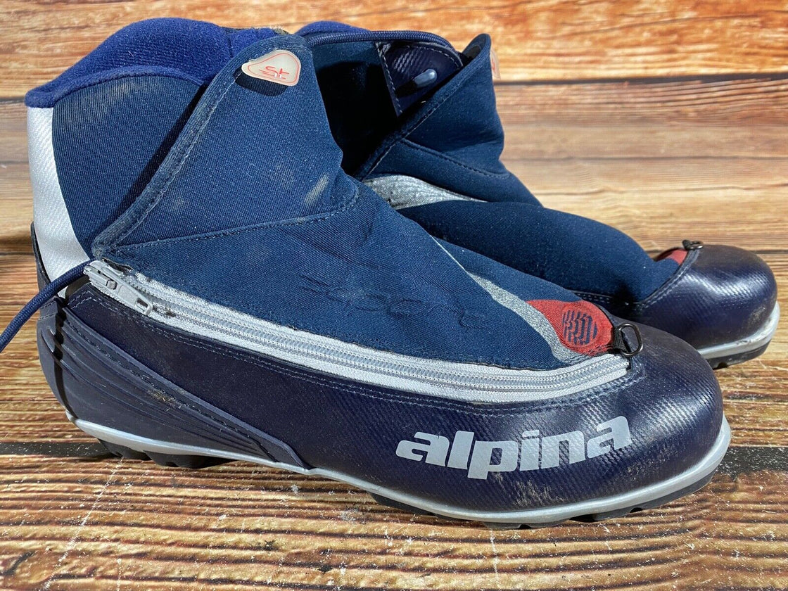 Alpina ST11 Nordic Cross Country Ski Boots Size EU45 US11.5 for NNN