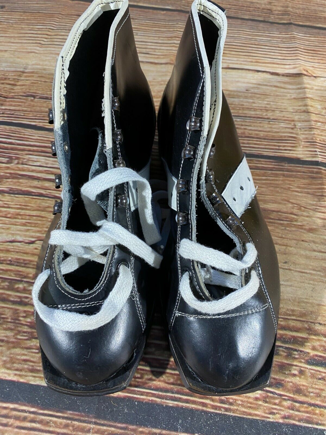 VIRALFA Vintage Cross Country Ski Boots Kandahar Cable Bindings EU39 US6