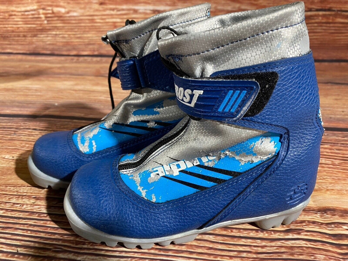 Alpina Frost Kids Nordic Cross Country Ski Boots Size EU32 US1.5 NNN A-1291