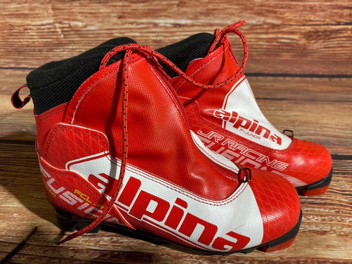 Alpina FCL jr Kids Nordic Cross Country Ski Boots Size EU35 US3.5 NNN A-1252