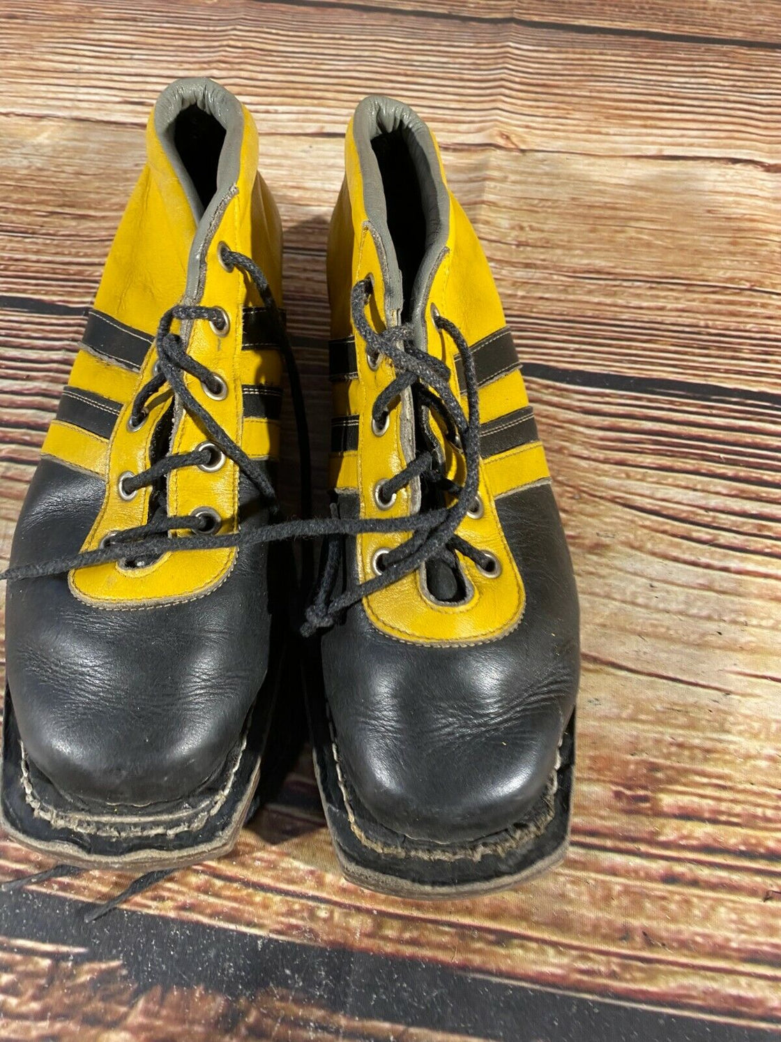 RENNSTEIG Vintage Cross Country Ski Boots Kandahar Old Cable Bindings EU41 US7.5