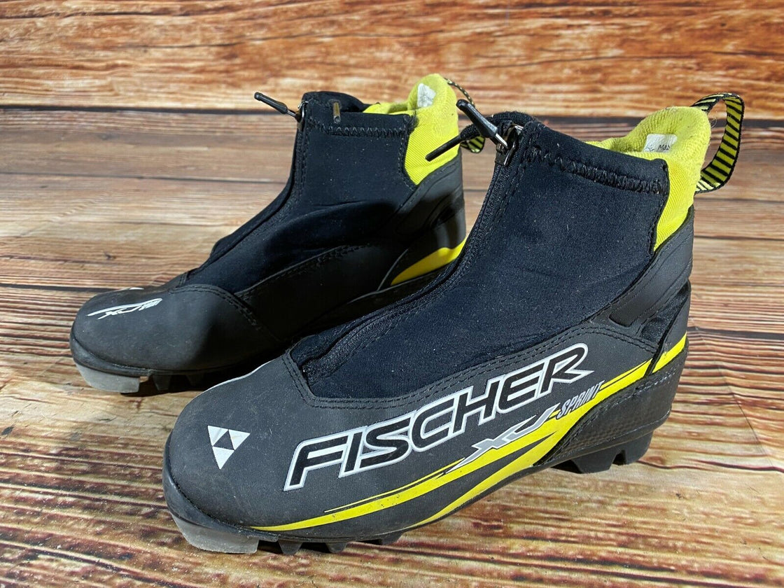 Fischer XJ Sprint Kids Nordic Cross Country Ski Boots Size EU34 NNN F-247