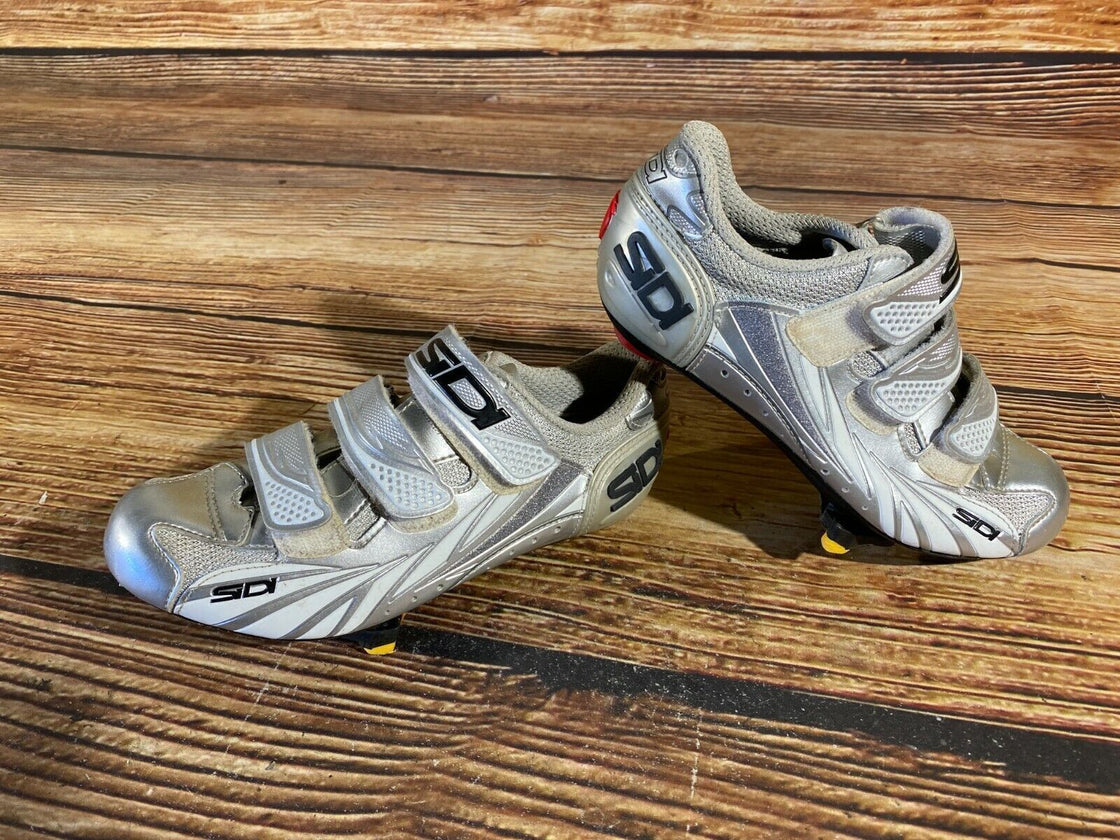 SIDI Road Cycling Shoes Carbon Millennium Biking Boots 3 Bolts Size EU39, US6