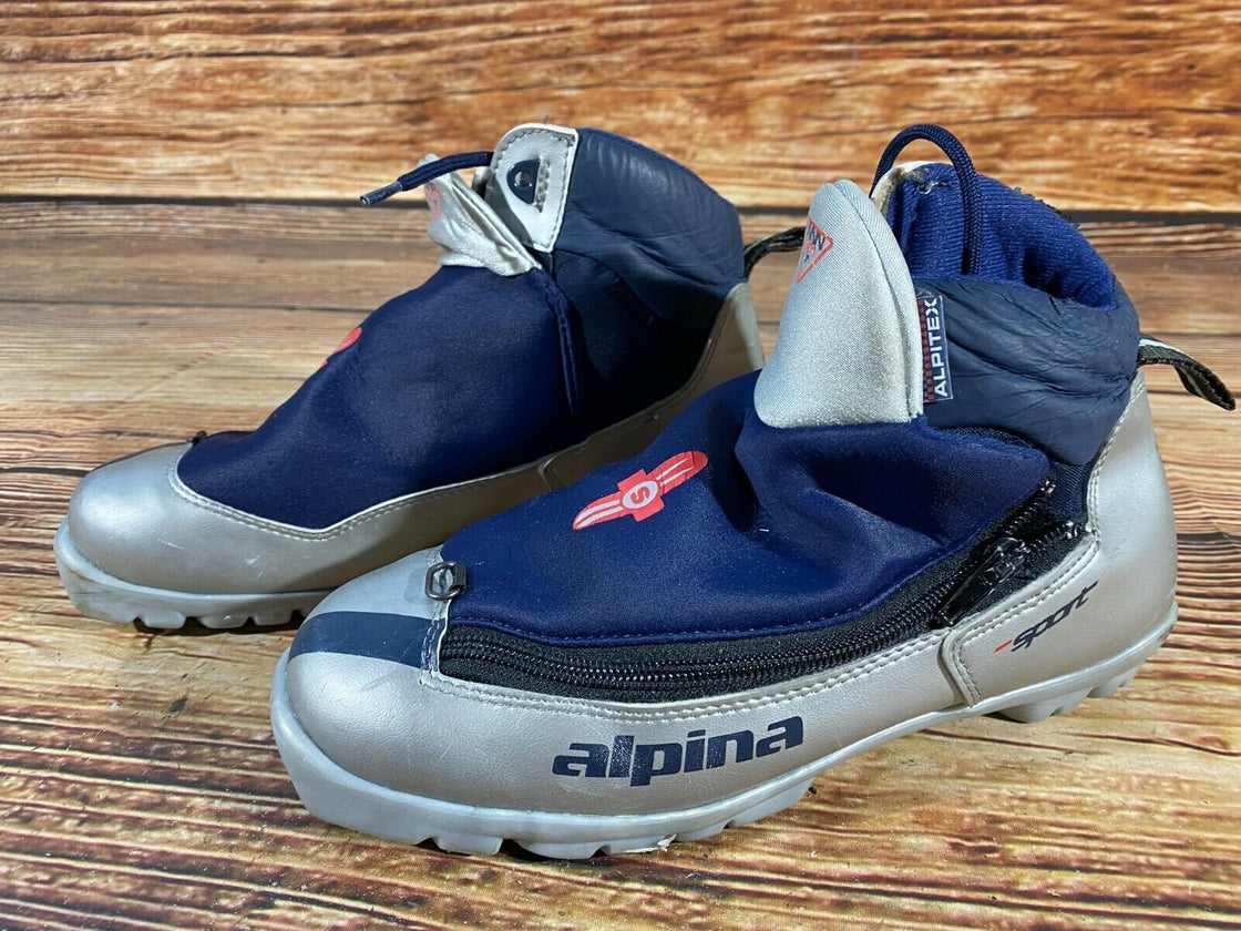 Alpina 311 Nordic Cross Country Ski Boots Size EU40 US7.5 NNN bindings