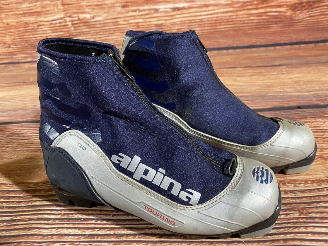 Alpina T10jr Kids Nordic Cross Country Ski Boots Size EU35 US3.5 NNN A-1206