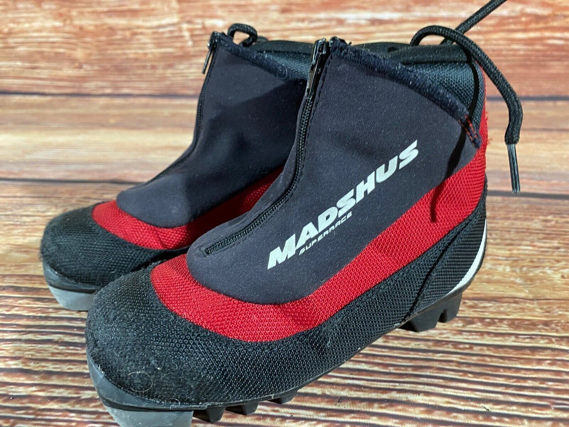 Madshus Super Race Kids Nordic Cross Country Ski Boots Size EU29 US11 NNN M331