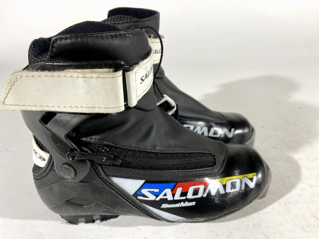 Salomon Kids  Skiathlon Cross Country Ski Boots Size EU35 US3 SNS Pilot S100