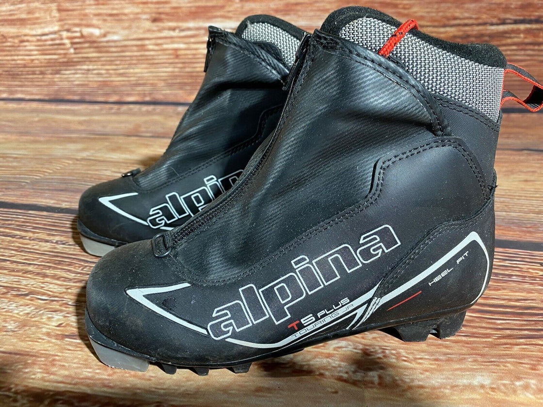 Alpina T5plus Kids Nordic Cross Country Ski Boots Size EU33 US2 NNN A-1155