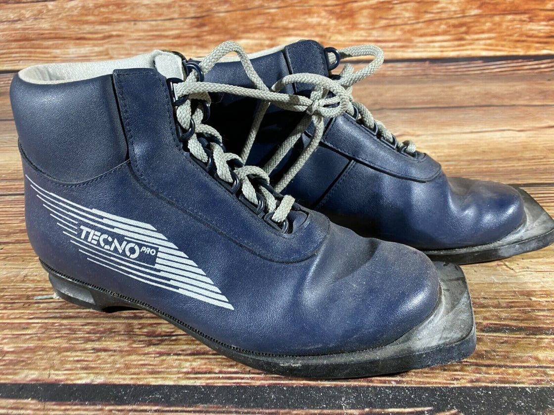 Tecno Retro Vintage Nordic Norm Ski Boots Size EU39 US7 NN 75mm