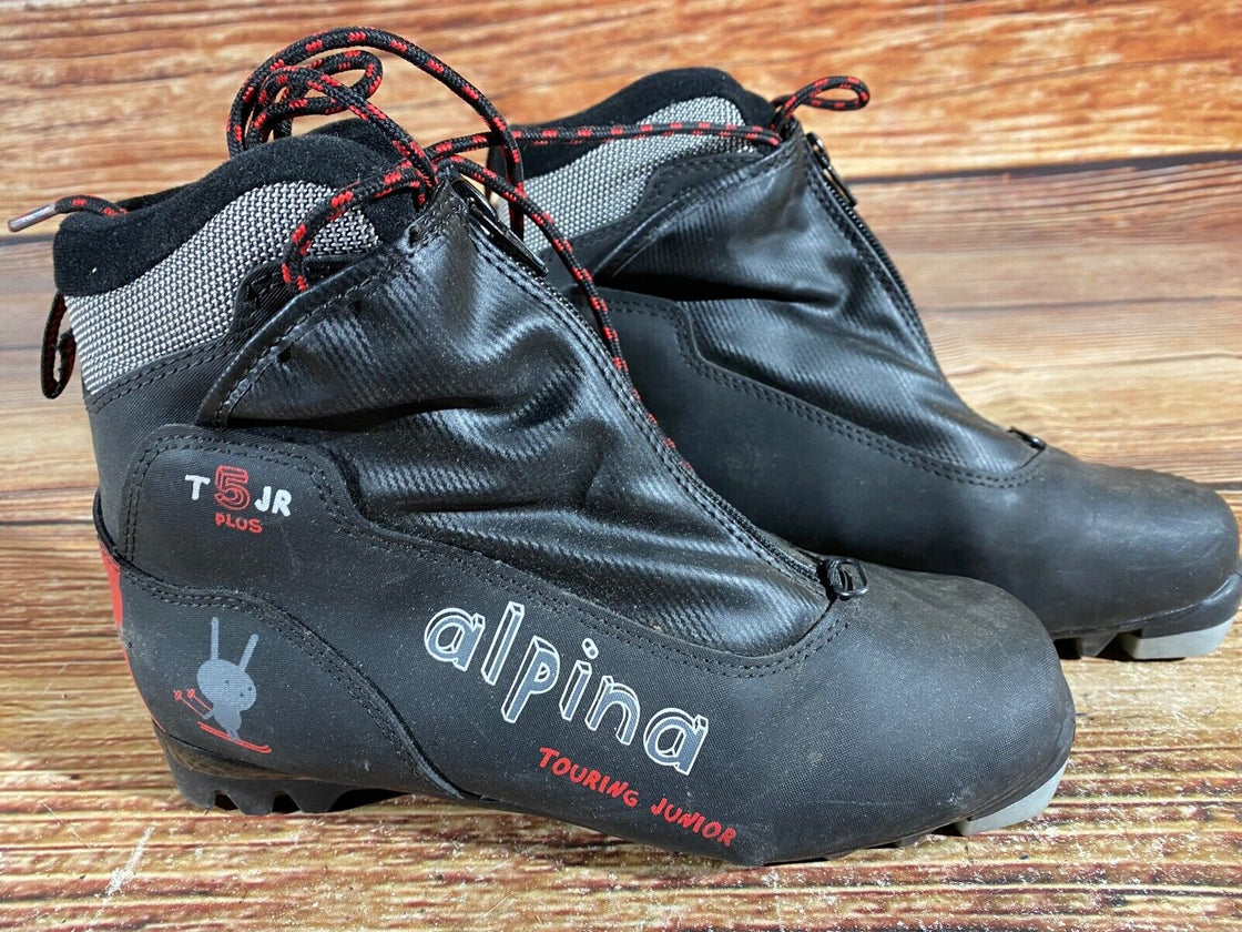 Alpina T5jr Nordic Cross Country Ski Boots Size EU38 US6 for NNN