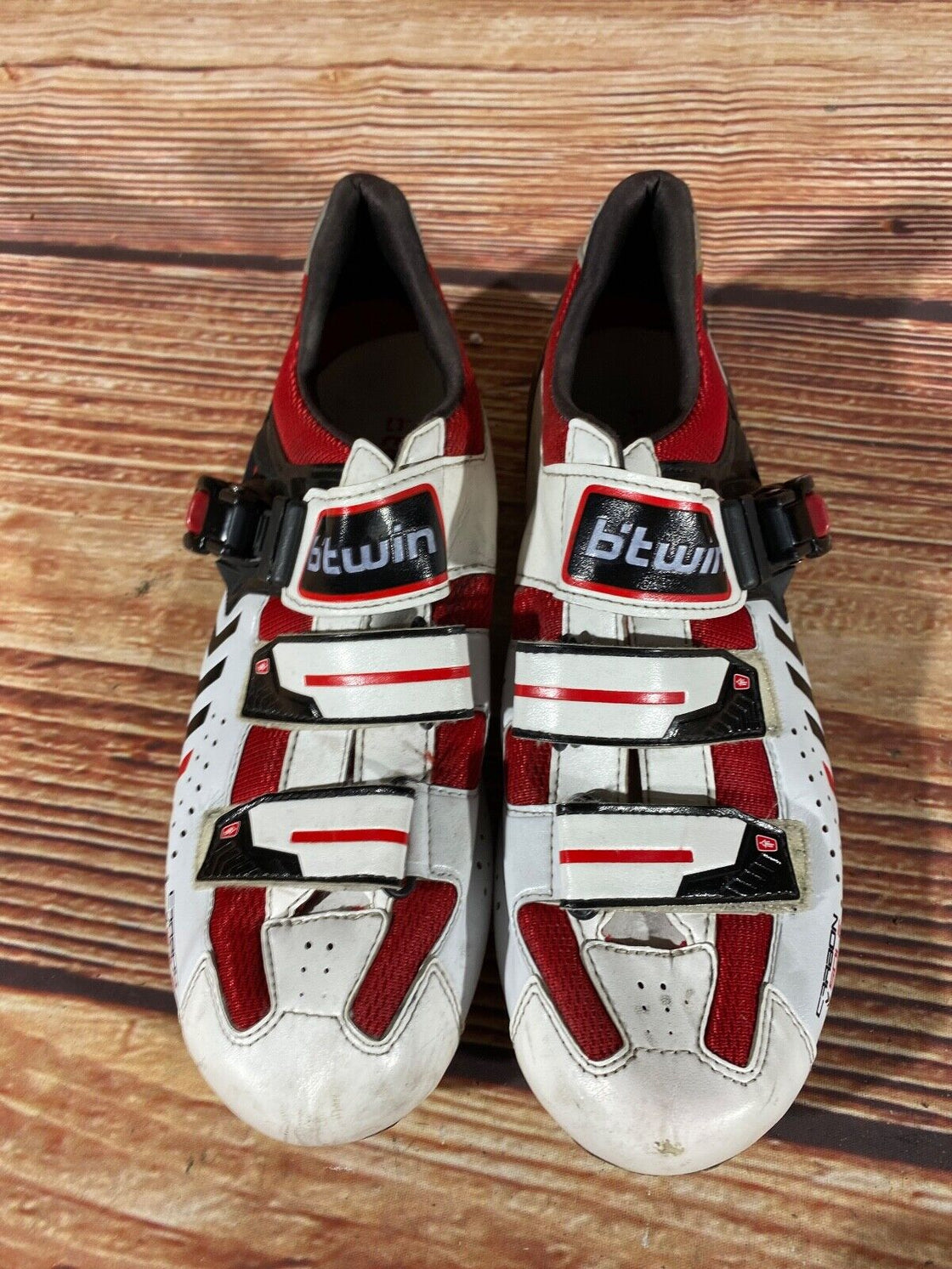 BTWIN Carbon Road Cycling Shoes Size 3 Bolts EU43 US9 Mondo 276