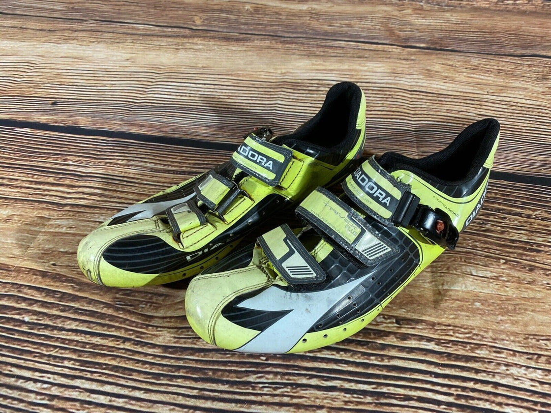 DIADORA Trivex Road Cycling Shoes Biking Boots Shoes Size EU44, US10, Mondo 278