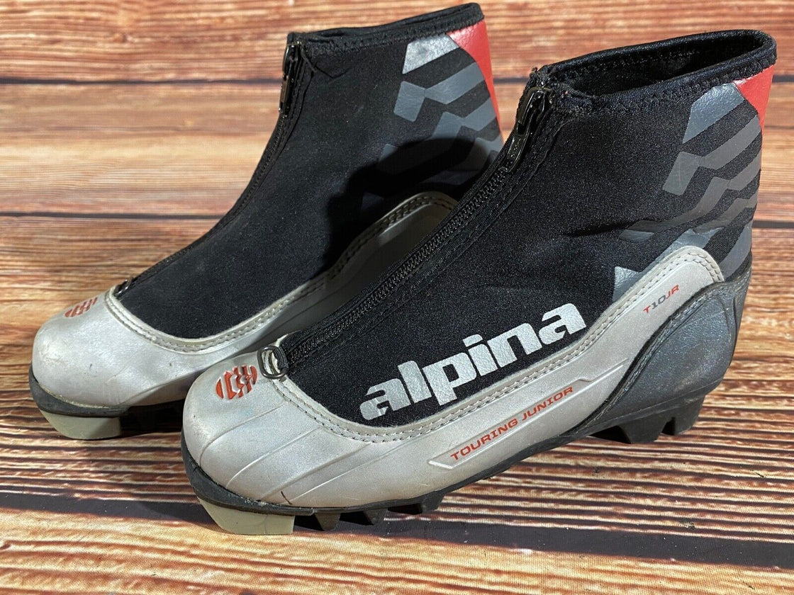 Alpina T10jr Kids Nordic Cross Country Ski Boots Size EU33 US2 NNN A-1279