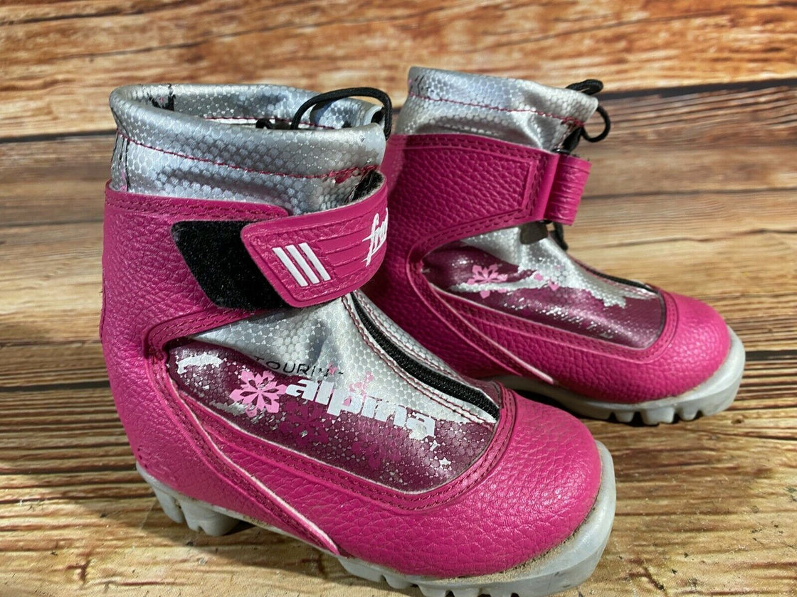 Alpina Frost Kids Nordic Cross Country Ski Boots Size EU25 US8.5 for NNN A-102