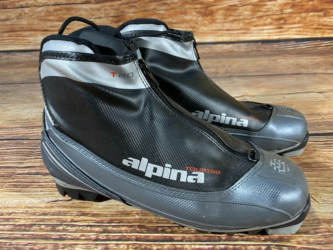 Alpina T20 Nordic Cross Country Ski Boots Size EU40 US7.5 NNN bindings