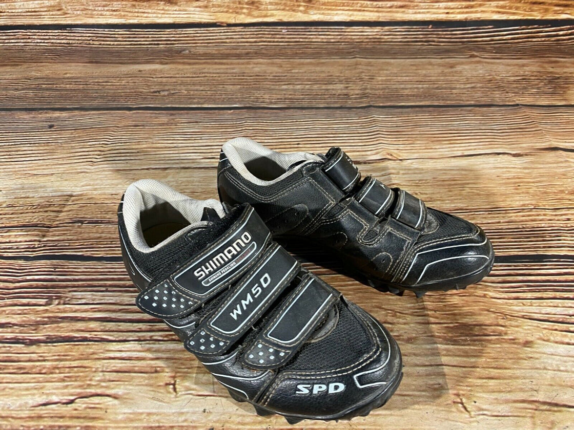 SHIMANO WM50 Cycling MTB Shoes Mountain Bike Boots Ladies Size EU37 with Cleats