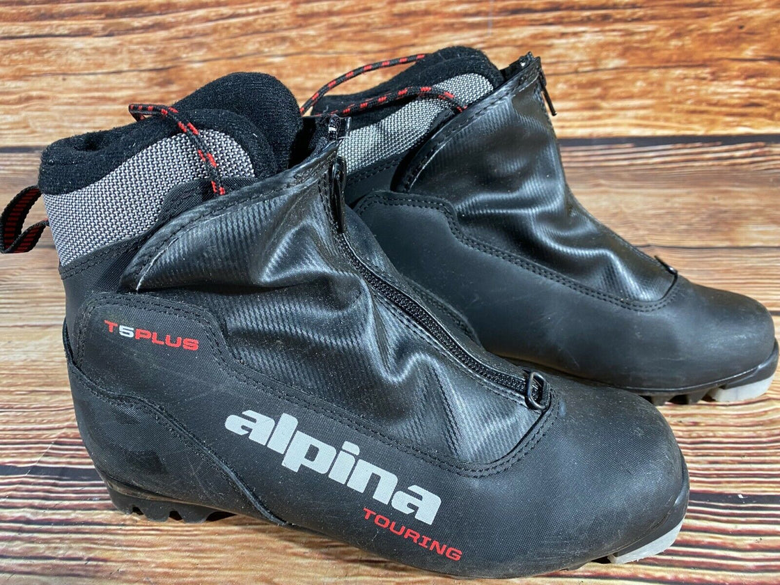 Alpina T5 Plus Nordic Cross Country Ski Boots Size EU38 US6 for NNN bindings