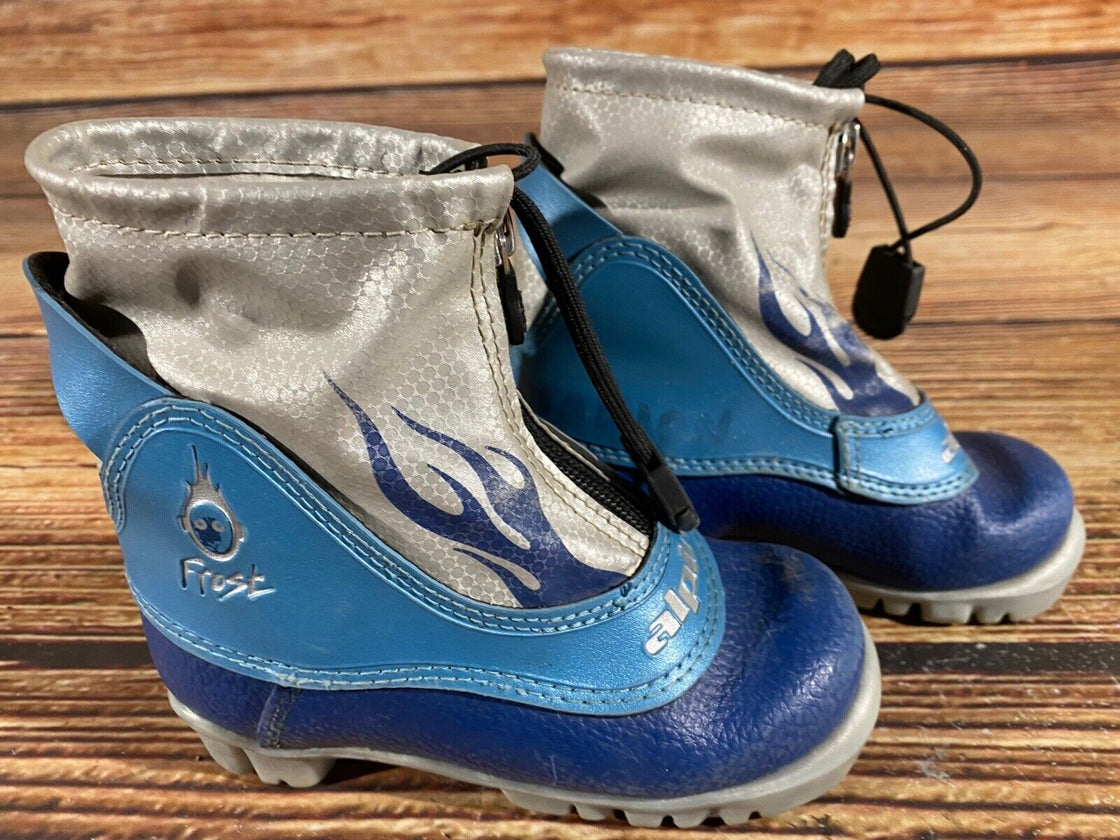 Alpina Frost Jr Nordic Cross Country Ski Boots Kids Size EU25 US8.5 NNN A-633