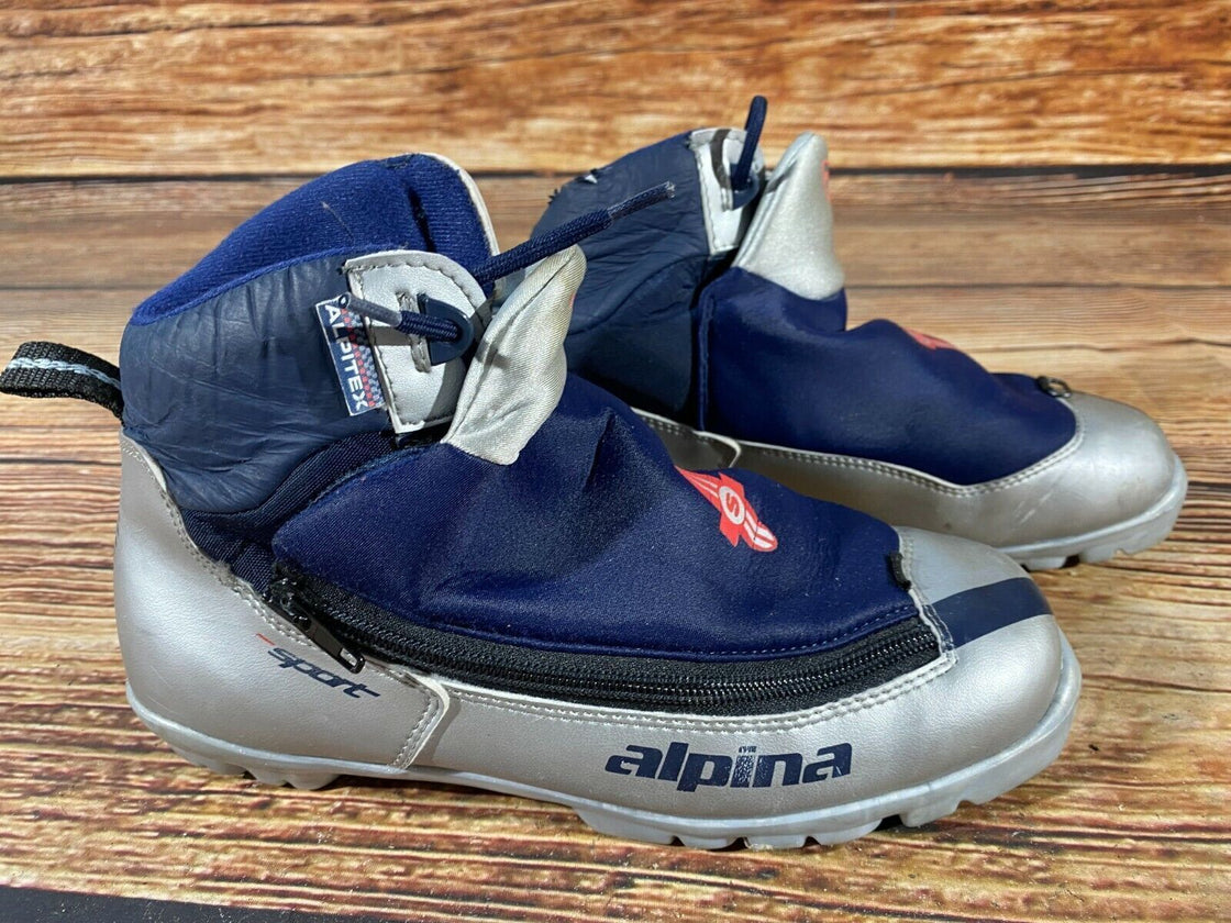 Alpina 311 Nordic Cross Country Ski Boots Size EU40 US7.5 NNN bindings