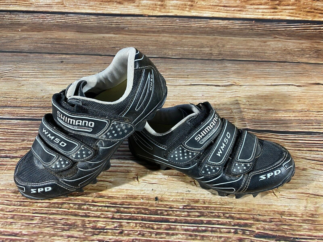 SHIMANO WM50 Cycling MTB Shoes Mountain Bike Boots Ladies Size EU37 with Cleats