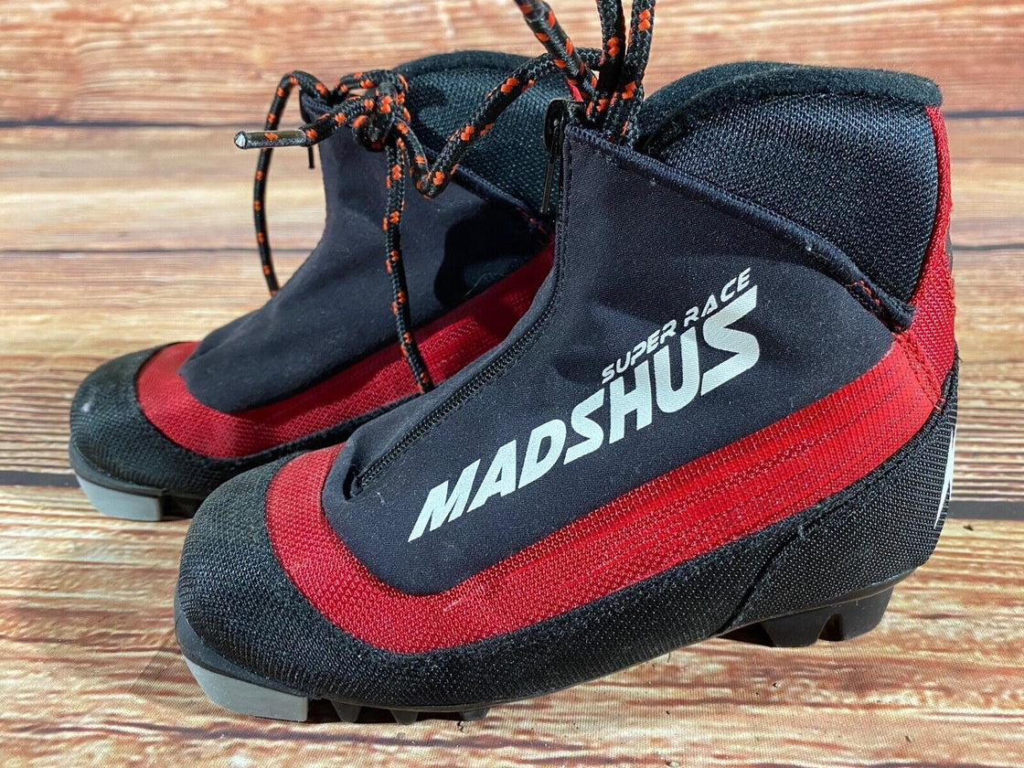 Madshus Super race Kids Nordic Cross Country Ski Boots Size EU29 US11 NNN M216