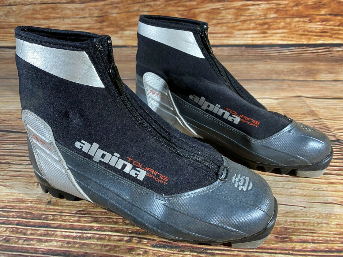 Alpina ST10 Nordic Cross Country Ski Boots Size EU38 US6 NNN bindings 738