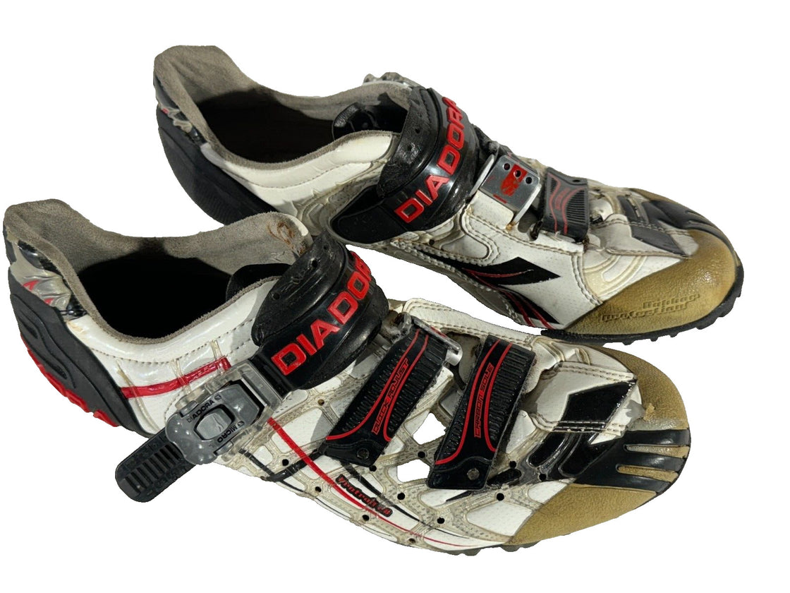 DIADORA Carbon Cycling MTB Shoes Biking Boots EU42 US8 Mondo 262 cs201