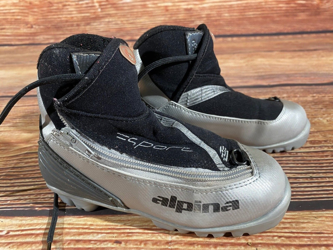 Alpina ST11j Nordic Cross Country Ski Boots Kids Size EU31 US12.5 for NNN A-1373