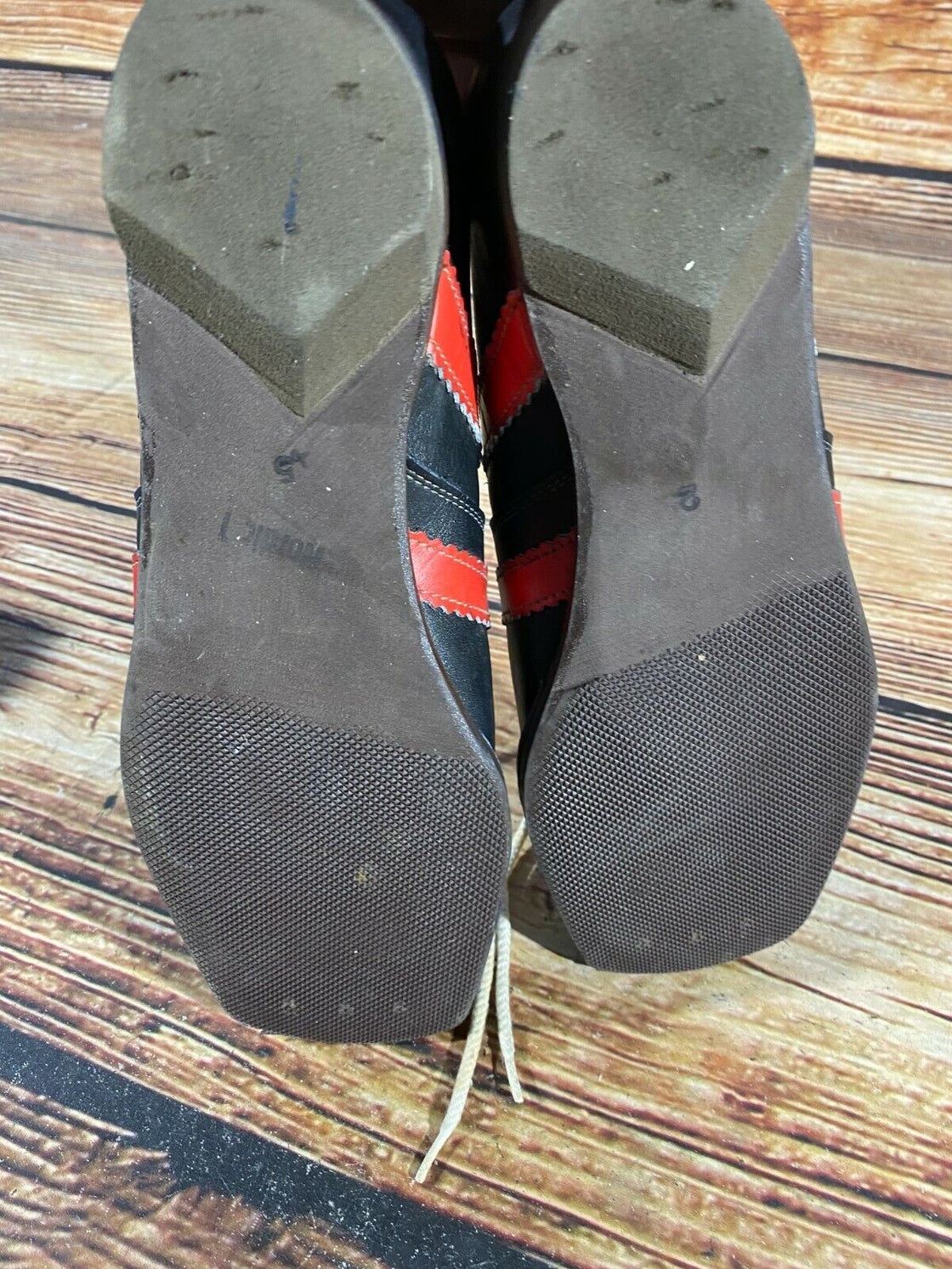 RENNSTEIG Vintage Cross Country Ski Boots Kandahar Old Cable Bindings EU39 US6.5