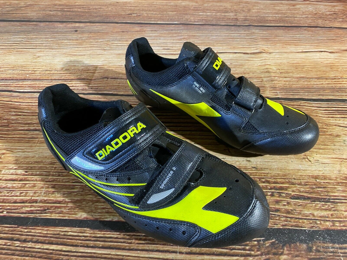 DIADORA Sprinter 2 Road Cycling Shoes Biking Boots 3 Bolts Size EU46, US12