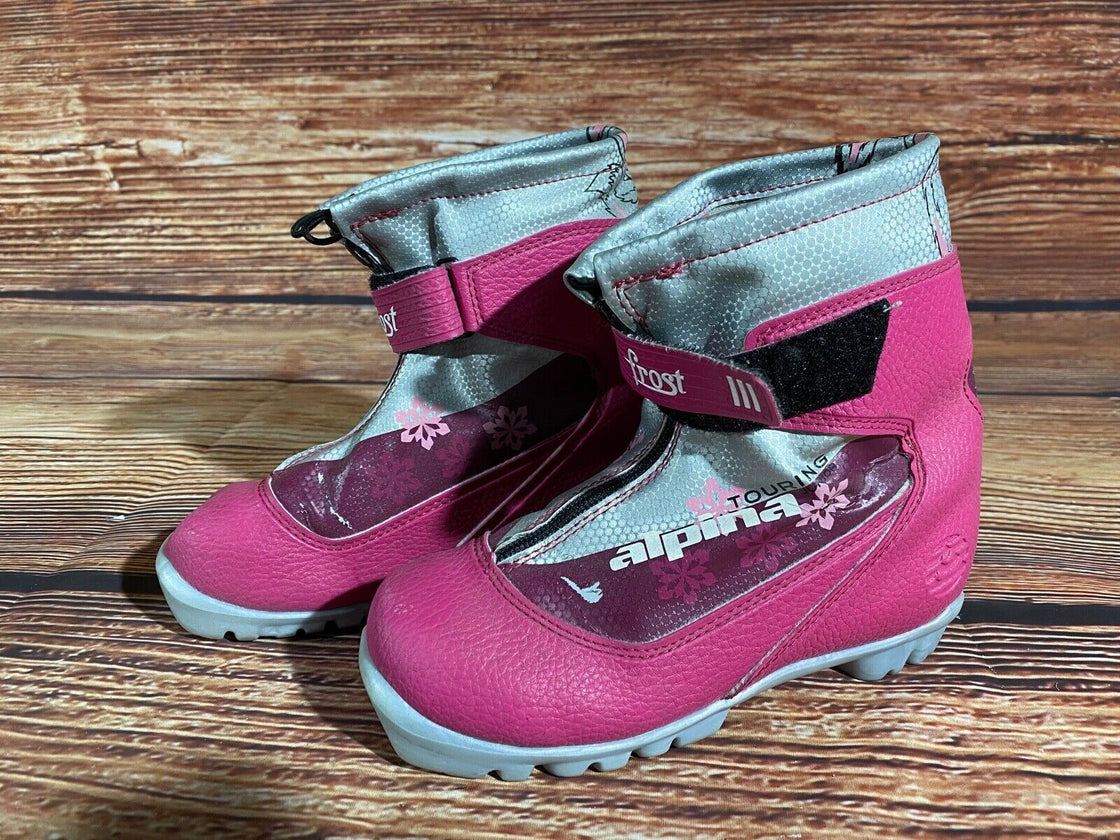 Alpina Frost Kids Nordic Cross Country Ski Boots Size EU33 US2 NNN A-1285