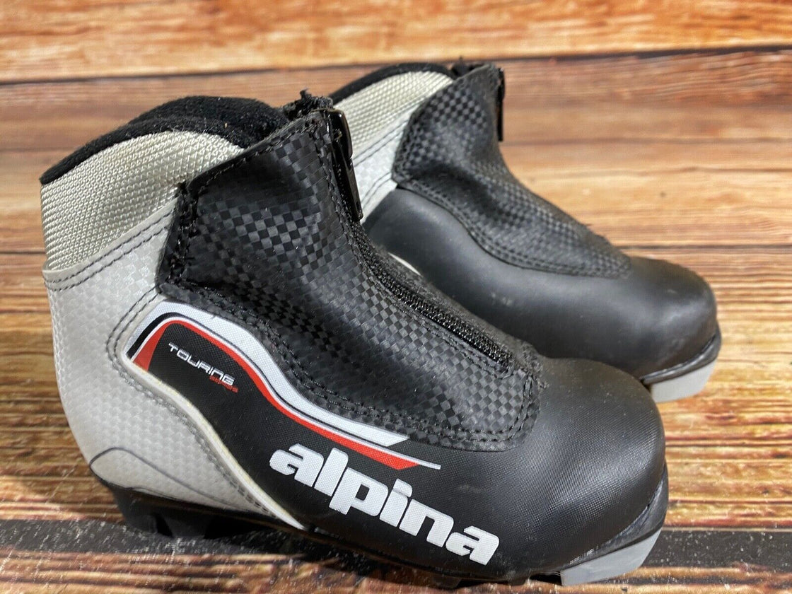 Alpina Touring Kids Nordic Cross Country Ski Boots Size EU28 US10.5 NNN A-767