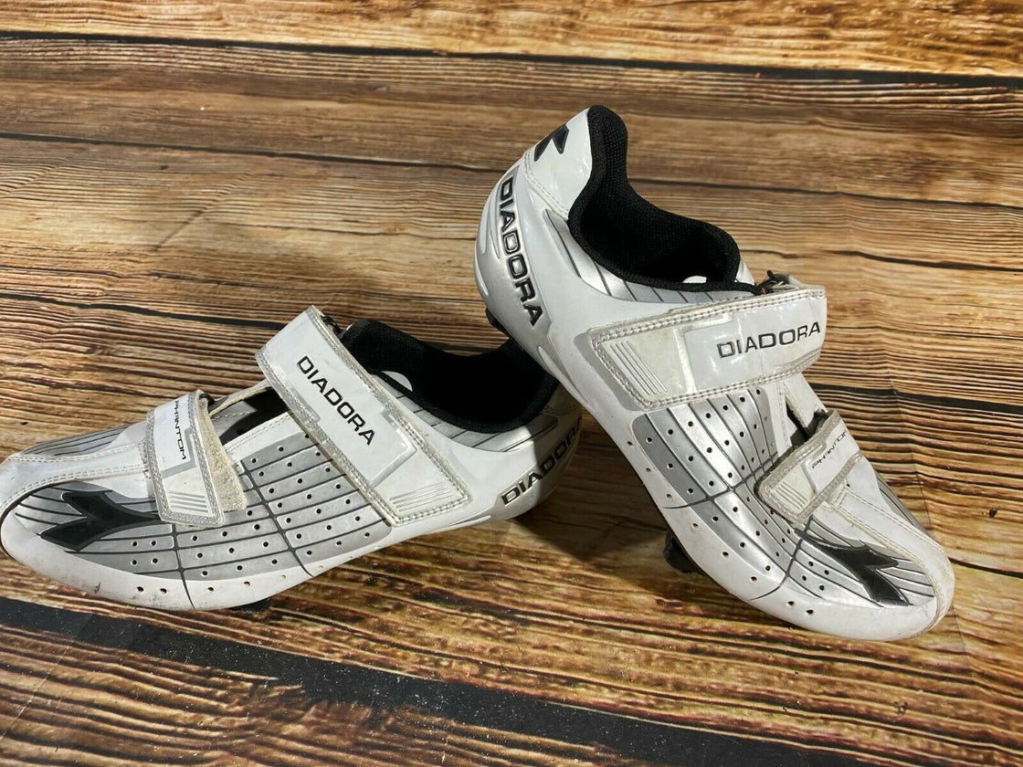 DIADORA Phantom Road Cycling Shoes Clipless Biking Boots Size EU41 US8 +Cleats