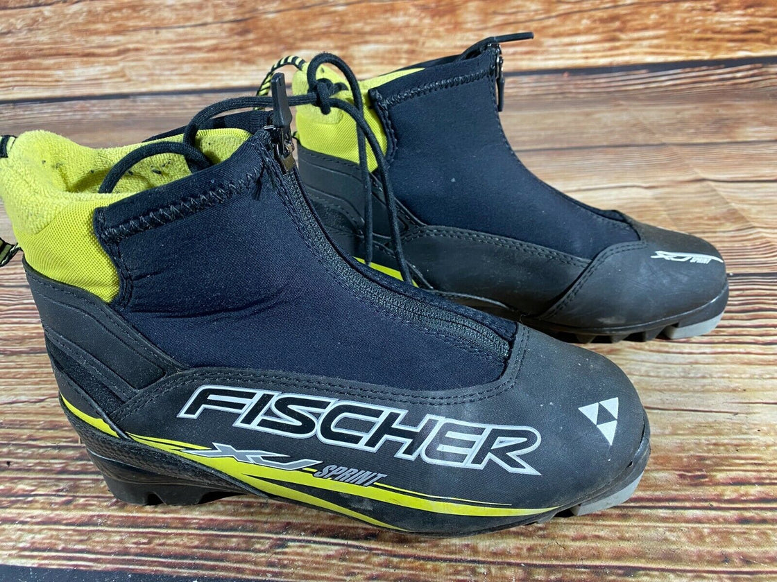 Fischer XJ Sprint Nordic Cross Country Ski Boots Size EU37 US5 NNN