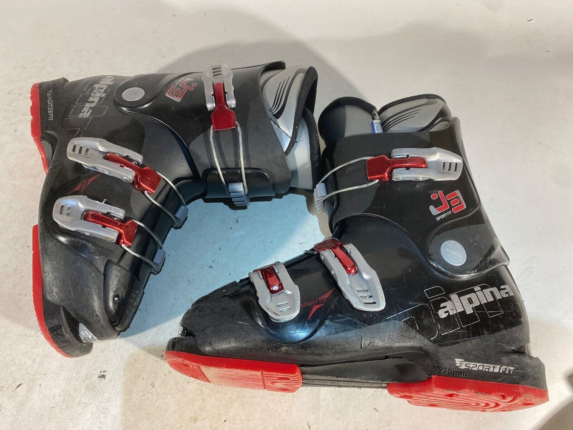 ALPINA Alpine Ski Boots Kids Youth Size Mondo 225 mm, Outer Sole 270 mm DH154