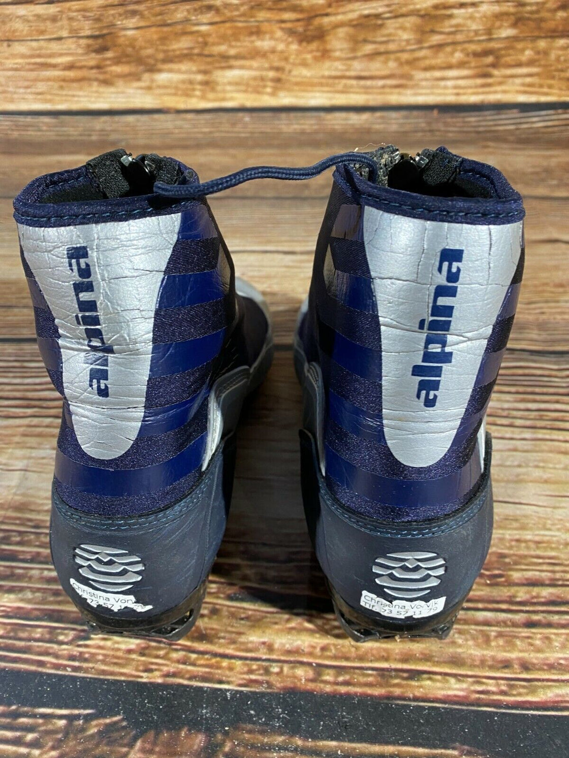 Alpina T10 Nordic Cross Country Ski Boots Size EU38 US6 NNN bindings 1053