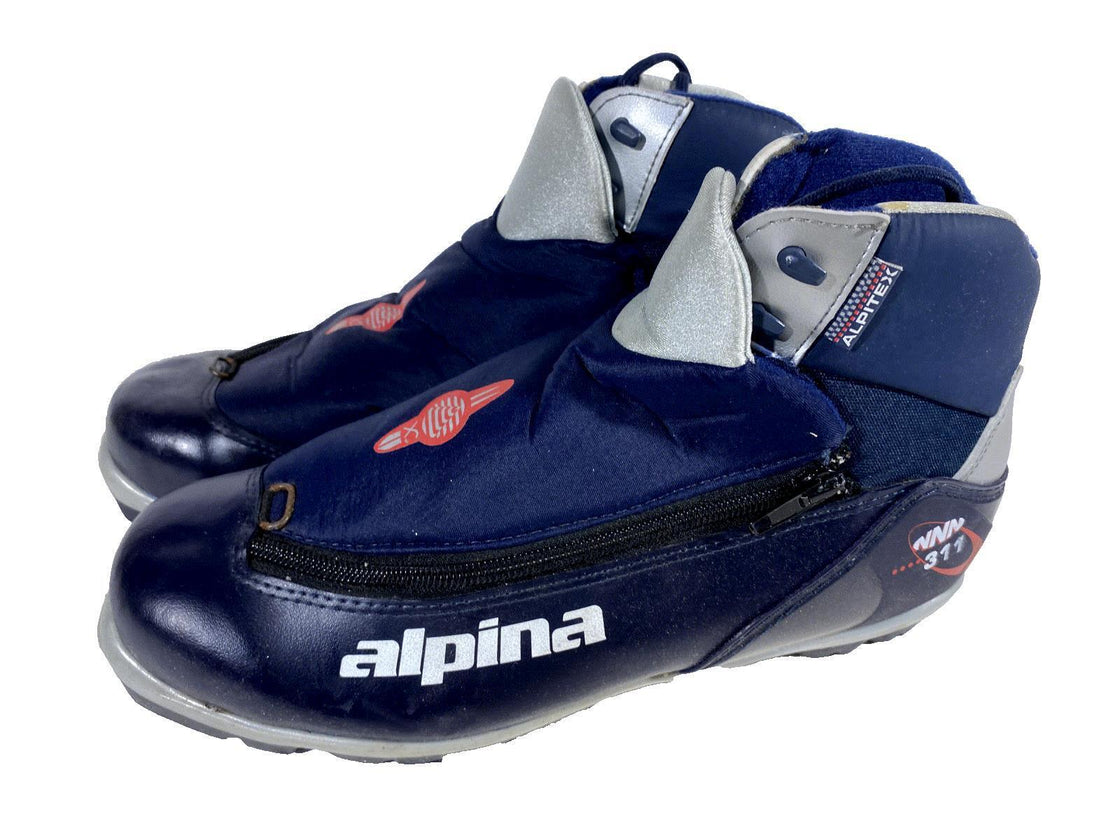 Alpina 311 Nordic Cross Country Classic Ski Boots Size EU43 US9.5 for NNN 105