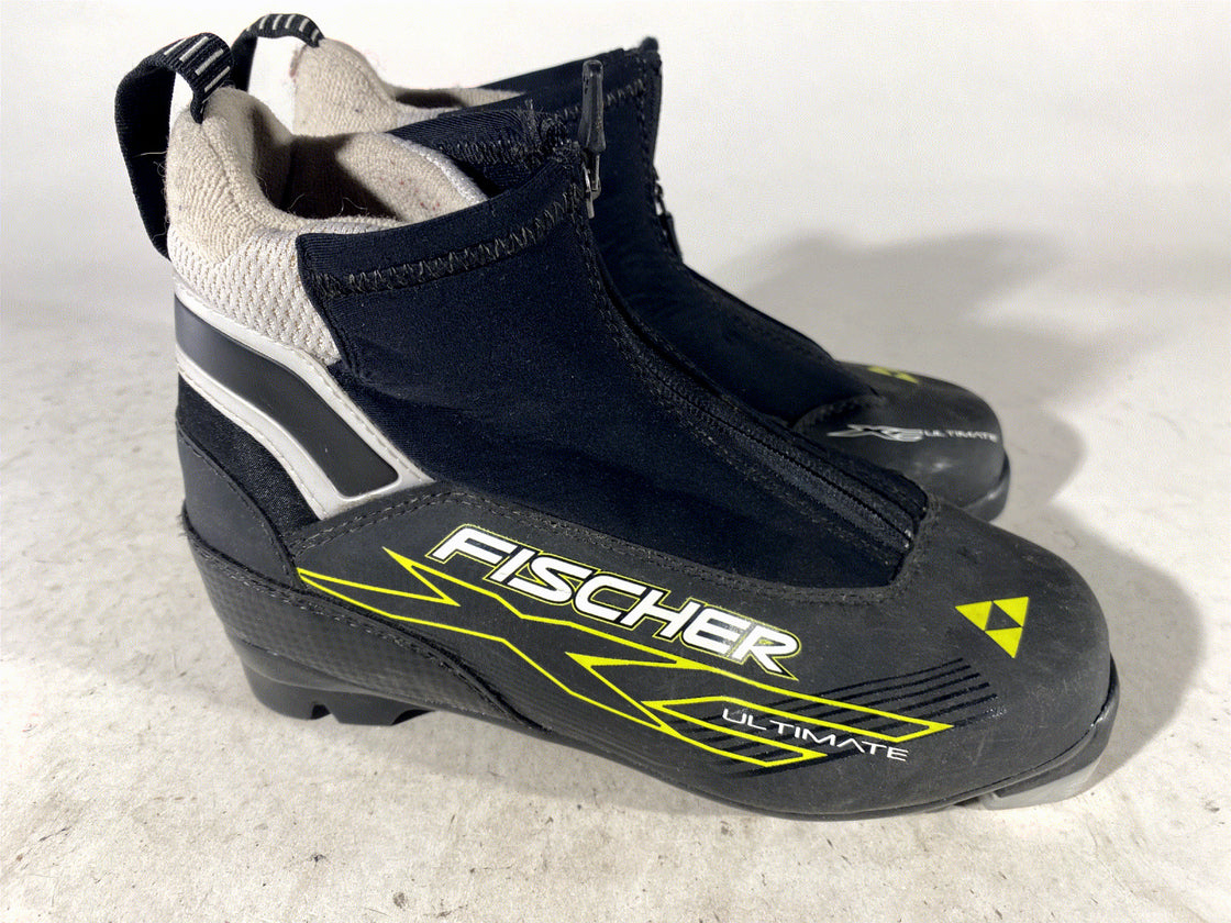 Fischer Ultimate Classic Nordic Cross Country Ski Boots Size EU37 US5.5 NNN