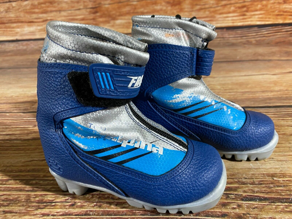 Alpina Frost Kids Nordic Cross Country Ski Boots Size EU26 US9 for NNN A-427